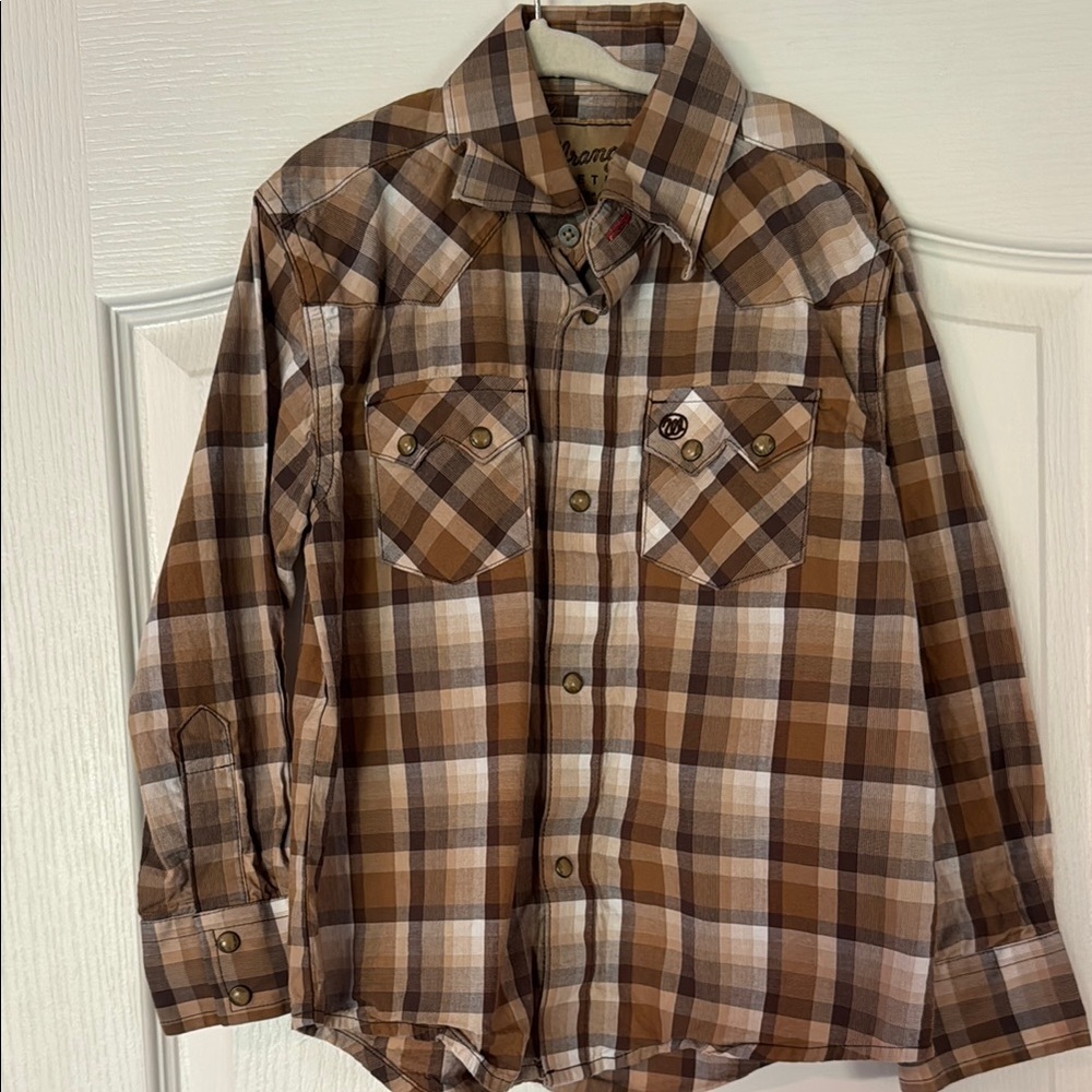 Boys Wrangler Retro Western Pearl Snap